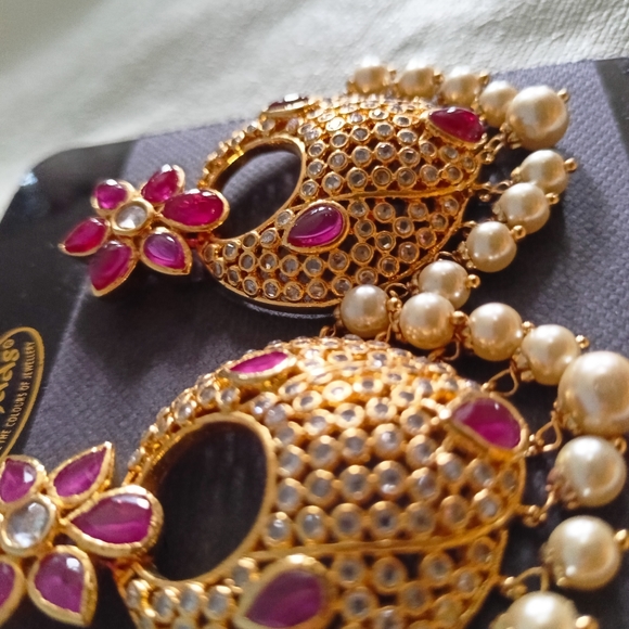 Cz big earrings - Picture 3 of 4